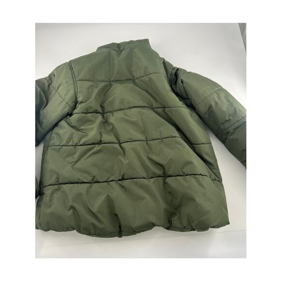 Whales Tail Outerwear Jacket Girls Large Forest Green Winter Puff Coat Zip Warm - Picture 10 of 10